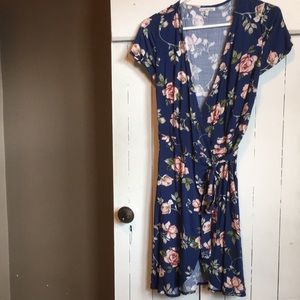 Charlotte Russe Floral Wrap Dress NWOT